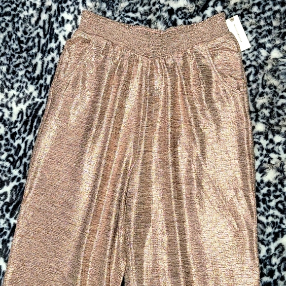 GILLIAN SHIMMER JOGGERS BY SATURDAY/SUNDAY ANTHROPOLOGIE PINK/ROSE SIZE XS NWT - Picture 8 of 16